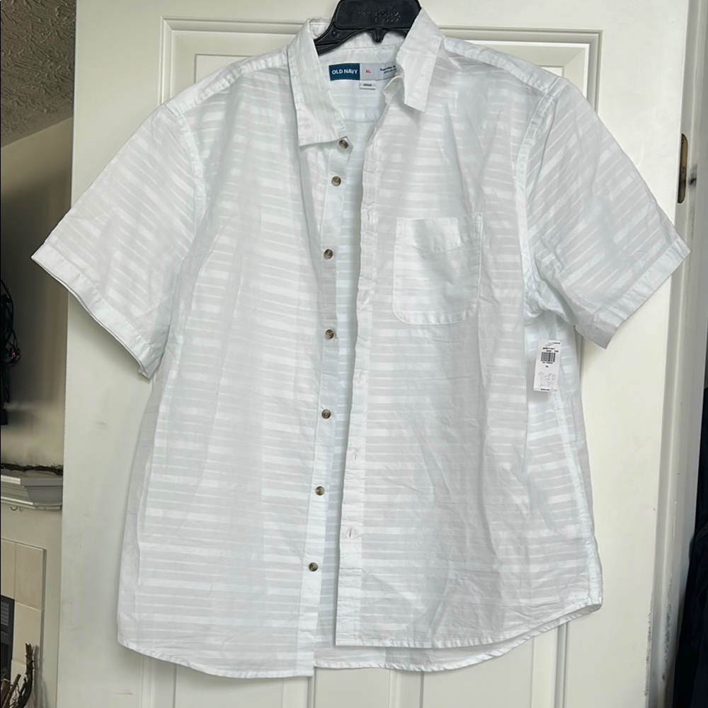Old Navy White Men's Shirt